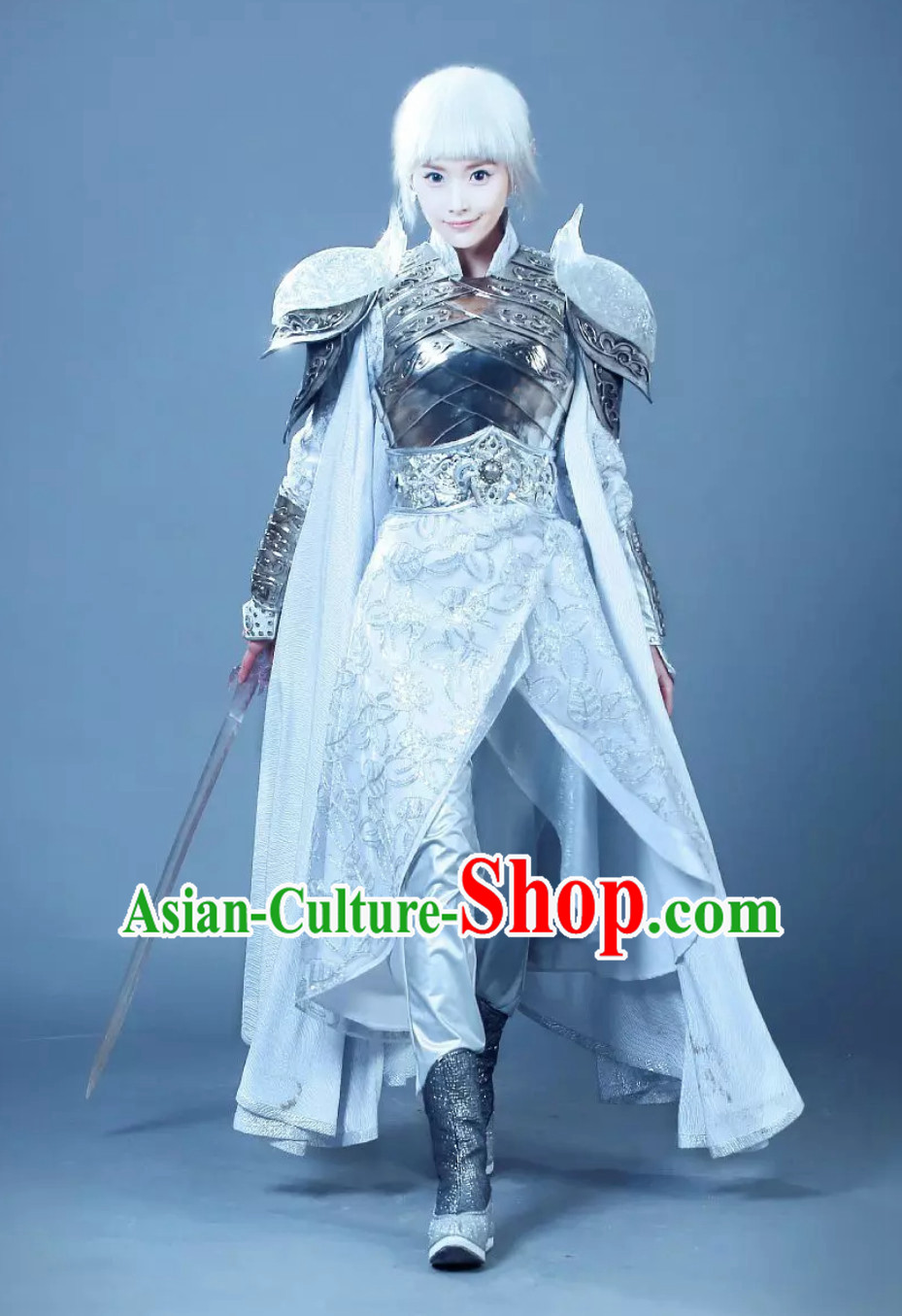 Ice Fantasy Prince Drama Costumes Complete Set for Men