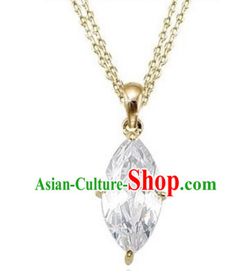 Traditional Korean Accessories Asian Korean Fashion Wedding 14K Gold Necklace for Women
