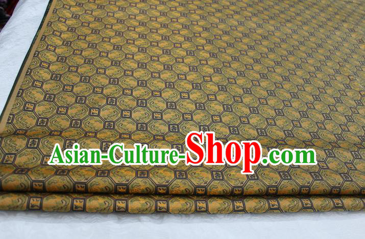 Chinese Traditional Ancient Costume Palace Pattern Cheongsam Song Brocade Xiuhe Suit Satin Fabric Hanfu Material