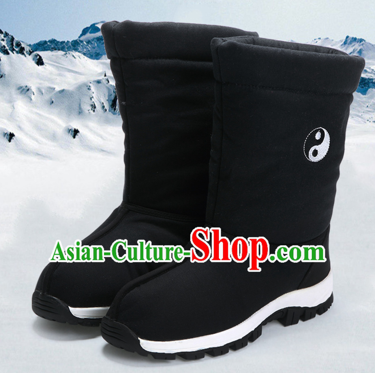 Chinese Classical Winter Wear Wudang Daoist Tai Chi High Boots