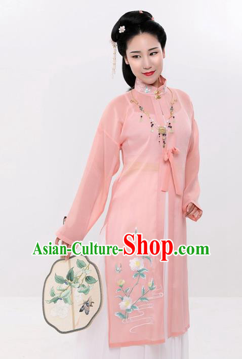 Traditional Chinese Ming Dynasty Palace Lady Imperial Consort Hanfu Embroidered Costume for Women