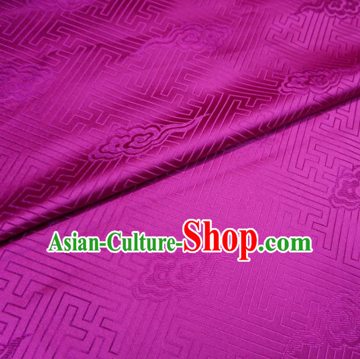 Chinese Traditional Royal Palace Clouds Pattern Design Rosy Brocade Mongolian Robe Fabric Ancient Costume Tang Suit Cheongsam Hanfu Material