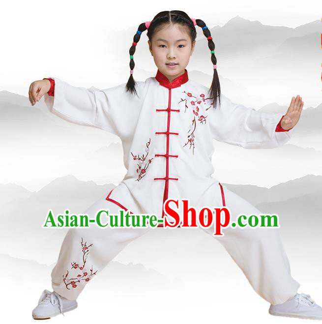 Traditional Chinese Kung Fu Embroidered Costume, China Martial Arts Tai Ji Clothing for Kids