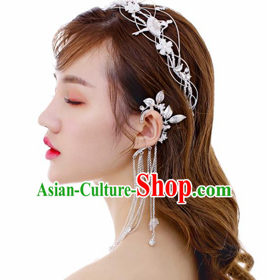 Chinese Traditional Bride Jewelry Accessories Eardrop Princess Wedding Tassel Earrings for Women
