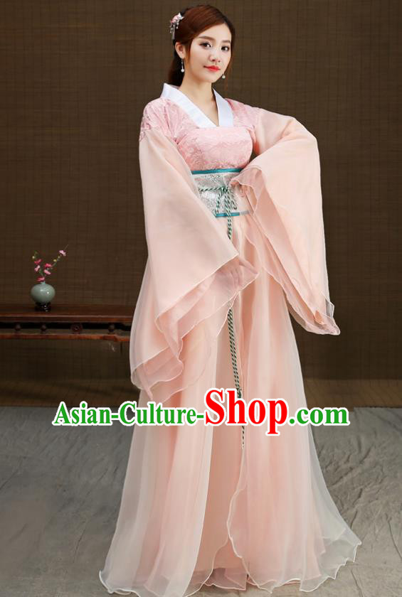 Traditional Chinese Han Dynasty Palace Lady Costume, China Ancient Princess Hanfu Clothing for Women