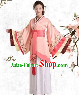 Traditional Chinese Han Dynasty Princess Costume, China Ancient Palace Lady Hanfu Clothing for Women
