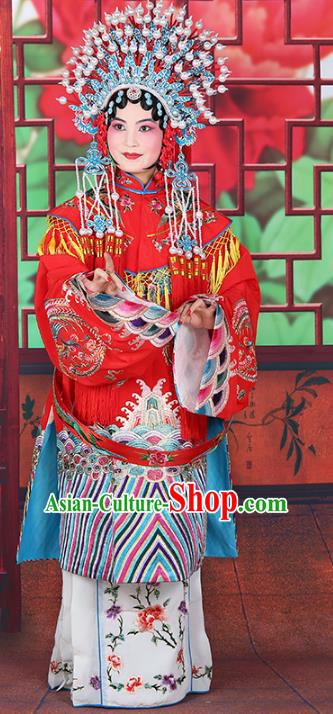 Chinese Beijing Opera Actress Imperial Concubine Costume Embroidered Robe, China Peking Opera Diva Clothing