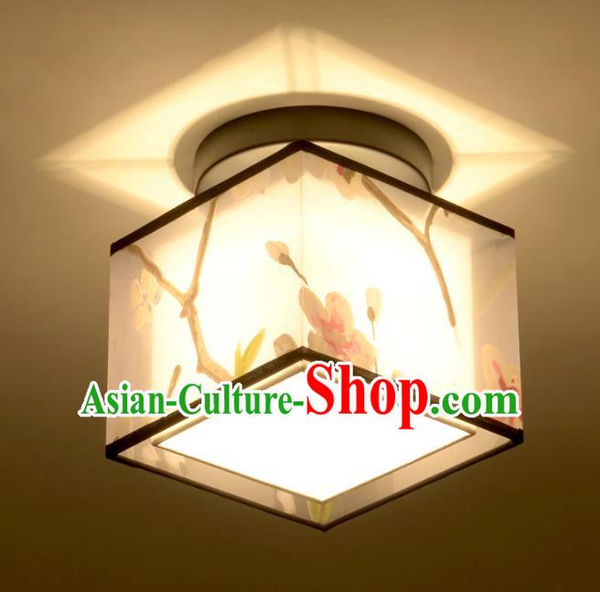 Traditional Chinese Handmade Painting Sheepskin Palace Lantern China Ceiling Palace Lamp