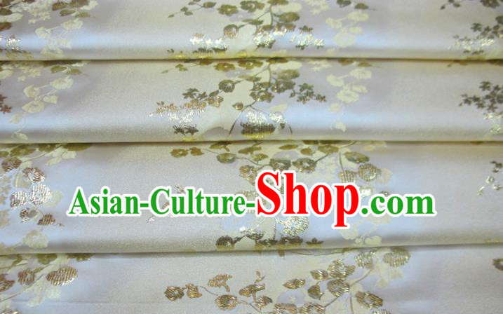 Chinese Traditional Flower Silk Fabric Brocade Embroidered Fabric Dress Material