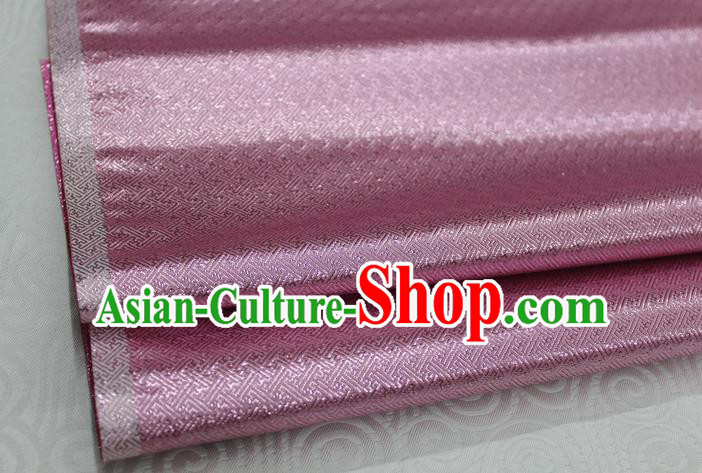 Chinese Traditional Royal Palace Pattern Mongolian Robe Pink Brocade Fabric, Chinese Ancient Emperor Costume Drapery Hanfu Tang Suit Material