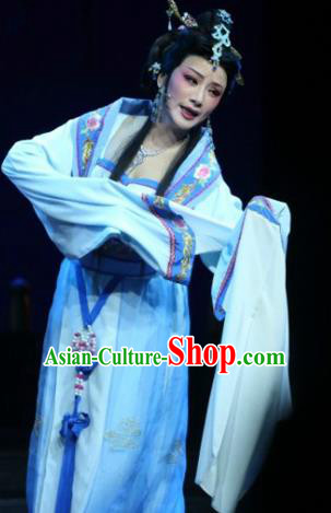 Traditional Ancient Chinese Imperial Consort Yueju Opera Costume, Elegant Hanfu Clothing Chinese Yueju Opera Tang Dynasty Young Lady Water Sleeves Clothing for Women