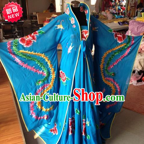 Traditional Ancient Chinese Peking Opera Imperial Emperess Costume Phoenix Robe, Elegant Hanfu Clothing Chinese Tang Dynasty Imperial Emperess Clothing for Women