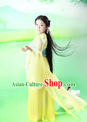 Traditional Ancient Chinese Imperial Princess Children Costume, Chinese Han Dynasty Little Fairy Elegant Dress, Cosplay Chinese Princess Hanfu Clothing for Kids