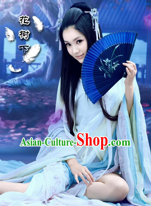 Traditional Ancient Chinese Imperial Consort Sexy Costume, Elegant Hanfu Clothing Chinese Tang Dynasty Imperial Empress Clothing for Women