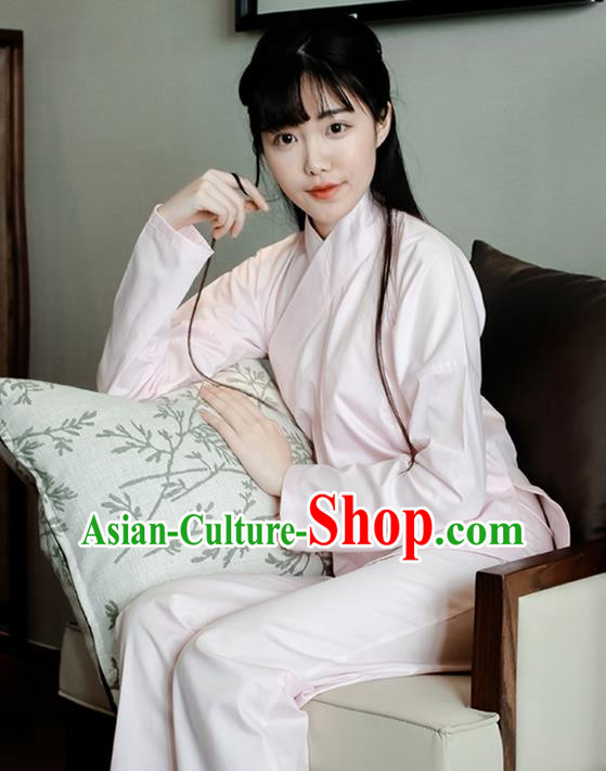 Traditional Ancient Chinese Female Costume Blouse and Dress and Pants Underpants Complete Set, Elegant Hanfu Underpants Clothing Chinese Ming Dynasty Palace Lady Clothing for Women