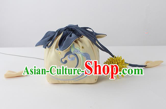 Traditional Ancient Chinese Embroidered Handbags Embroidered Wave Bag for Women