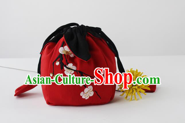 Traditional Ancient Chinese Embroidered Handbags Embroidered Plum Blossom Bag for Women