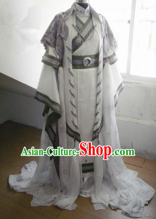 Traditional Ancient Chinese Imperial Emperor Costume, Ancient Swordsman Elegant Hanfu Clothing Chinese Tang Dynasty Imperial King Cosplay Tailing Embroidered Dress for Men