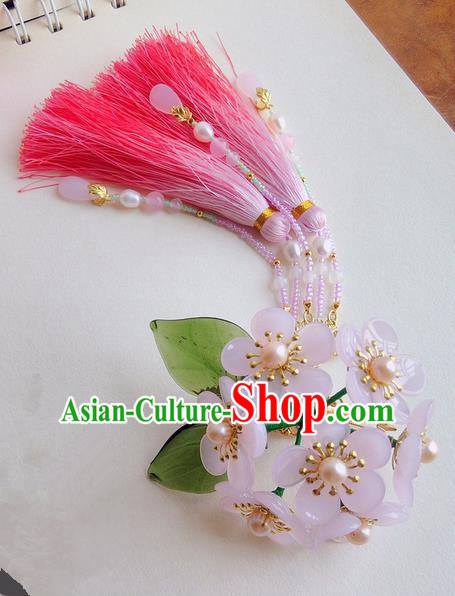 Traditional Handmade Chinese Ancient Princess Classical Accessories Jewellery Pure Copper Coloured Glaze Hair Sticks Hair Jewellery, Pincushion Hair Fascinators Hairpins for Women