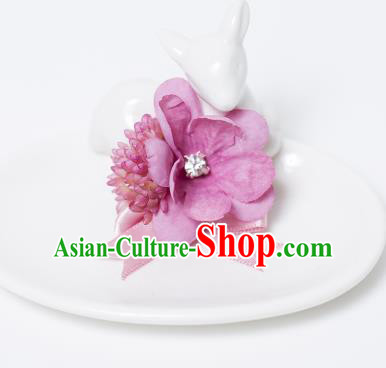 Top Grade Classical Wedding Silk Flowers Bride Wrist Flowers Bracelet Flowers Groom Corsage Brooch Flowers
