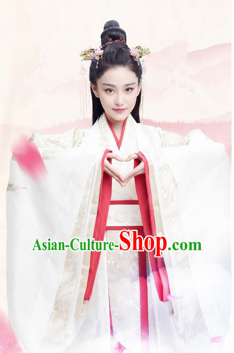 Traditional Ancient Chinese Imperial Consort Costume, Elegant Hanfu Palace Lady Dress, Chinese Warring States Period Imperial Princess Tailing Embroidered Clothing for Women