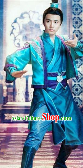 Traditional Chinese Ancient Costumes Ancient Chinese Cosplay Swordsman Knight Costume Complete Set for Men