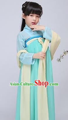 Traditional Ancient Chinese Imperial Emperess Costume, Chinese Chlidren Dance Dress, Cosplay Chinese Peri Imperial Princess Clothing Hanfu for Kids