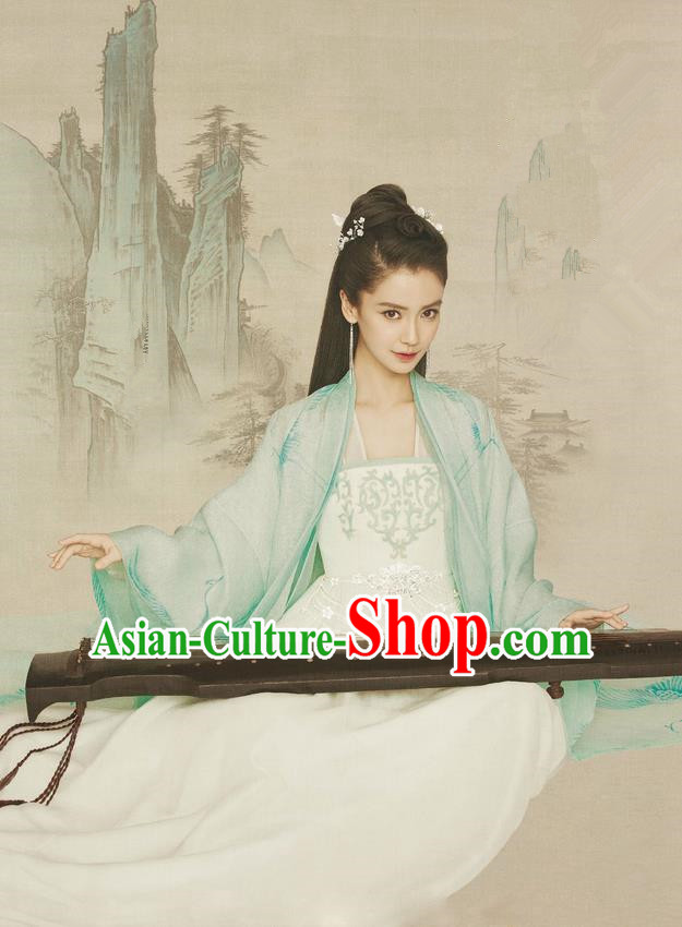 Traditional Ancient Chinese Imperial Princess Costume, Chinese Han Dynasty Princess Dress, Cosplay Chinese Peri Embroidered Hanfu Clothing for Women