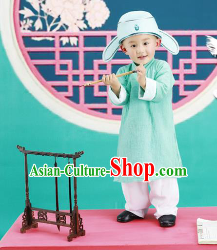Traditional Ancient Chinese Boys Costume, Chinese Tang Dynasty Children Dress, Cosplay Chinese Student Clothing for Kids