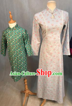 Traditional Ancient Chinese Young Women Cheongsam Dress, Chinese Tangsuit Embroidered Cheongsam for Women