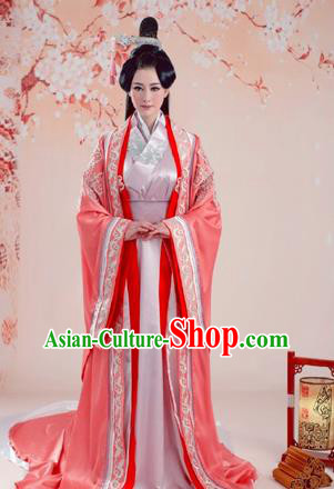 Traditional Ancient Chinese Imperial Emperess Costume, Chinese Han Dynasty Lady Dress, Cosplay Chinese Imperial Princess Embroidered Clothing Hanfu for Women