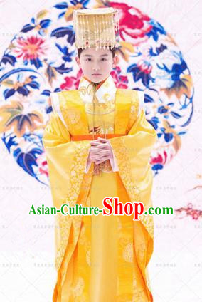 Traditional Ancient Chinese Tang Dynasty Imperial Prince Robes, Imperial Emperor Boys Dragon Costumes for Kids