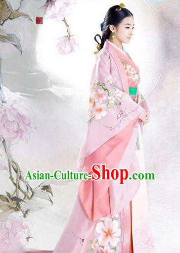 Traditional Ancient Chinese Imperial Emperess Costume, Chinese Han Dynasty Young Lady Dress, Cosplay Chinese Princess Consort Clothing Hanfu for Women