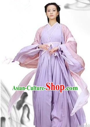 Traditional Ancient Chinese Swordswoman Costume, Chinese Han Dynasty Fairy Elegant Dress, Cosplay Game Character Chinese Peri Princess Clothing for Women