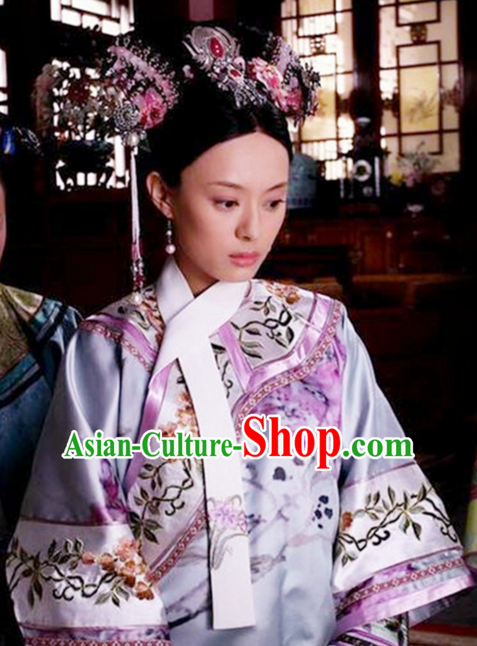 Qing Dynasty Zhen Huan Legend Empress Costumes Clothing for Ladies
