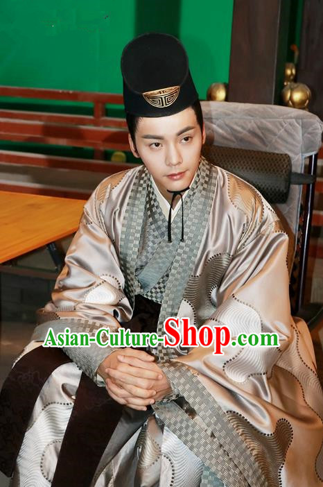 Traditional Ancient Chinese Nobility Childe Costume, Elegant Hanfu Western Wei Dynasty Prince Clothing, Chinese Northern Dynasties Aristocratic Embroidered Clothing for Men