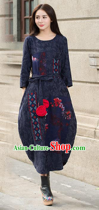 Traditional Ancient Chinese National Costume, Elegant Hanfu Jacquard Weave Dress, China National Minority Tang Suit Cheongsam Upper Outer Garment Dress Clothing for Women