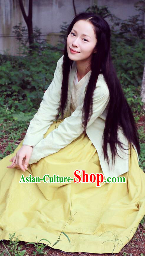 Traditional Ancient Chinese Elegant Female Swordsman Costume, Chinese Ancient Heroine Dress, Cosplay Chinese Emprise Film Sword Master Chivalrous Expert Chinese Ming Dynasty Kawaler Hanfu Clothing for Women