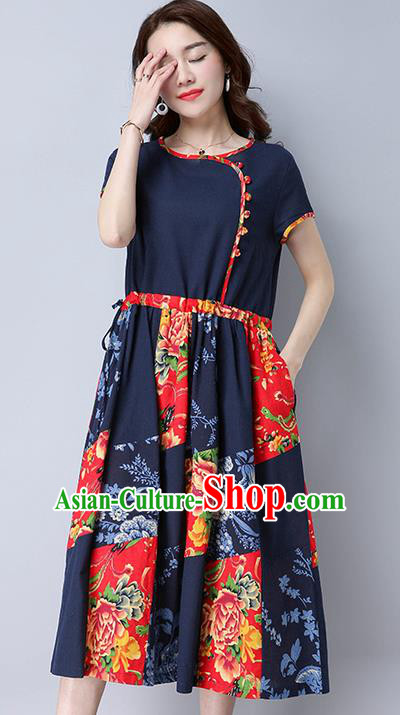 Traditional Ancient Chinese National Costume, Elegant Hanfu Mandarin Qipao Dress, China Tang Suit Chirpaur Cheongsam Upper Outer Garment Elegant Dress Clothing for Women