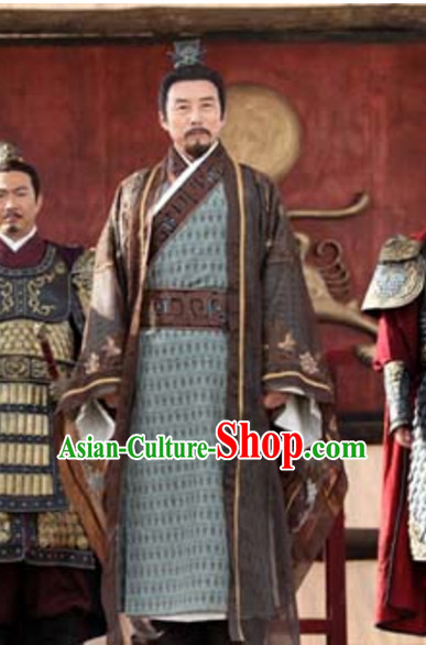 Chinese Ancient Palace Prime Minster Garment Clothes Complete Set for Men