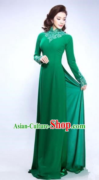 Vietnamese Trational Dress Vietnam Ao Dai Cheongsam Clothing