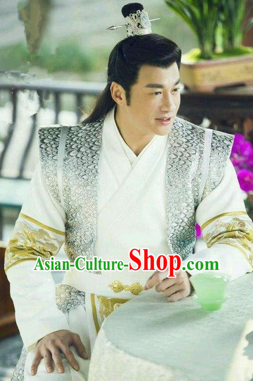 Traditional Chinese Song Dynasty Swordsman Dandies Costume and Handmade Headpiece Complete Set, China Ancient Nobility Childe Clothing for Men