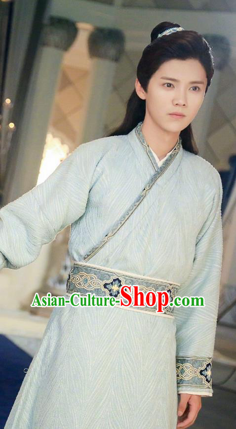 Traditional Ancient Chinese Tang Dynasty Scholar Costume, Fighter of the Destiny Young Men Intellectual Clothing Childe Dress