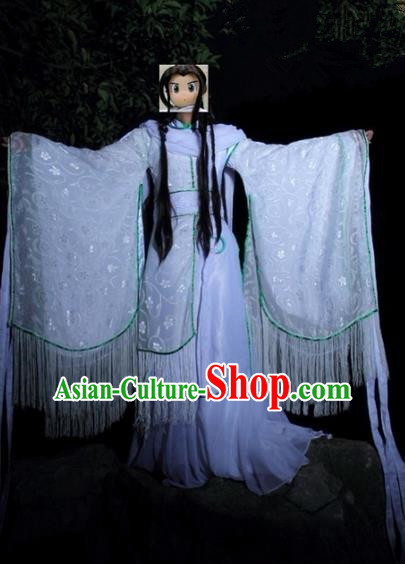 Top Grade Traditional China Ancient Cosplay Princess Costumes, China Ancient Young Lady Peri Wide Sleeve Hanfu Dress Clothing for Women