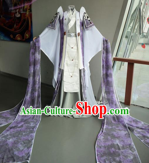 Top Grade Traditional China Ancient Young Prince Costumes, China Ancient Cosplay Swordsman Dress Clothing for Men