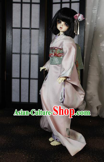 Top Grade Traditional Japan Kimono Costumes Complete Set, Ancient Japanese Kimono Cosplay Clothing for Adults and Kids