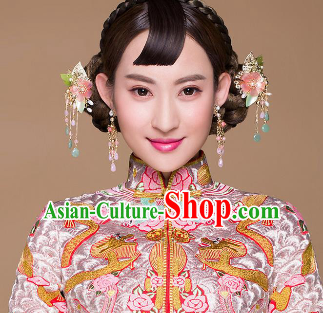 Chinese Ancient Style Hair Jewelry Accessories Hairpins Headwear Headdress Hair Fascinators for Women