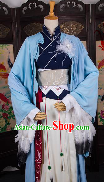 Traditional Chinese Tang Dynasty Swordswoman Costume, Elegant Hanfu Cosplay Clothing Ancient Chinese Chivalrous Woman Dress