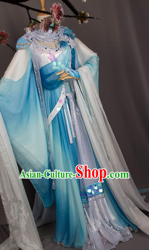Traditional Chinese Tang Dynasty Nobility Lady Costume, Elegant Hanfu Cosplay Imperial Princess Clothing Ancient Chinese Dress for Women