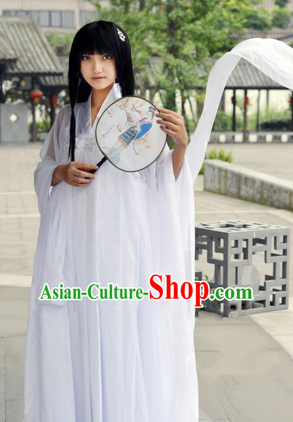 Traditional Chinese Han Dynasty Peri Costume, Chinese Ancient Hanfu Imperial Princess Dress Clothing for Women